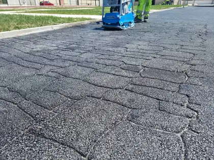 Asfalto stampato, secondo intervento — Grazzanise (CE), fotografia 1 di 16