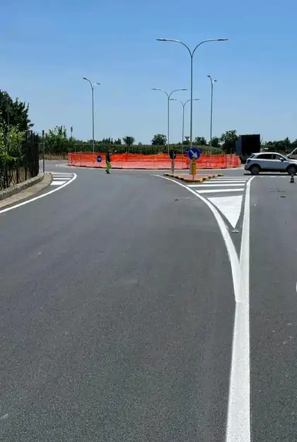 Segnaletica orizzontale sulla viabilità provinciale — Provincia di Caserta, fotografia 7 di 8
